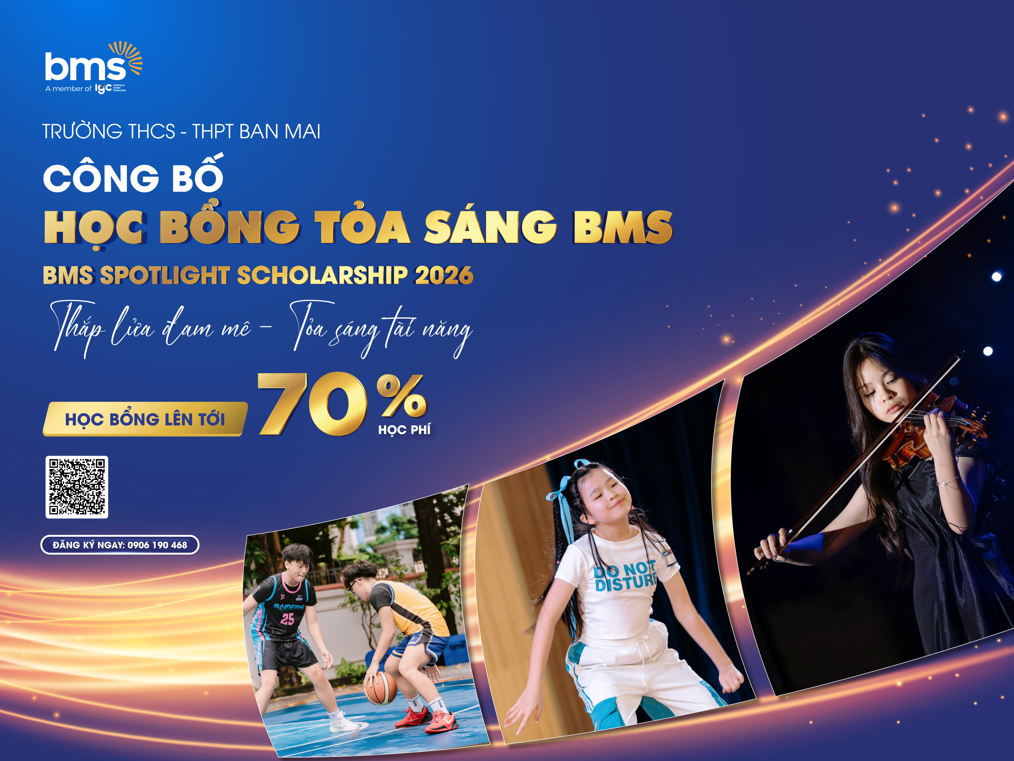 Trường THCS Ban Mai công bố Học bổng Tỏa sáng BMS – BMS Spotlight Scholarship 2026